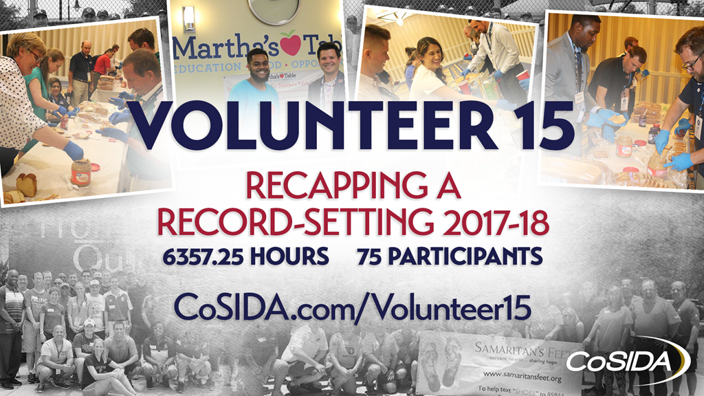 CoSIDA Members Log Record Number of Volunteer Hours and Participants in 2017-18